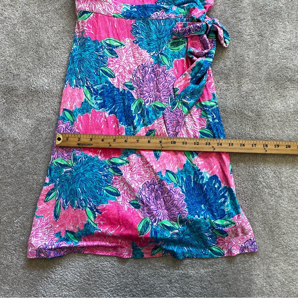 LILLY PULITZER Rosalinda Wrap Dress Size Small Vacation Beachy Feminine - Picture 9 of 11